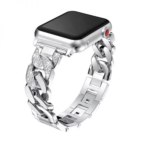 Linked Stainless Steel Apple Watch Band